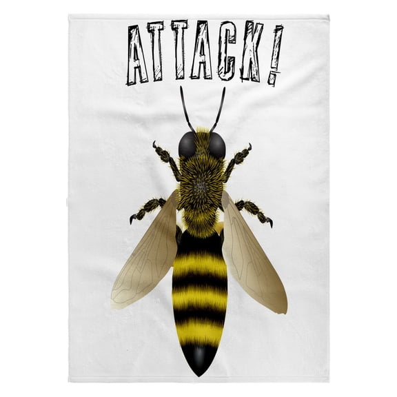 3dRose, Bumble Bee Attack, 22x30 Bath Hand Pool Towel