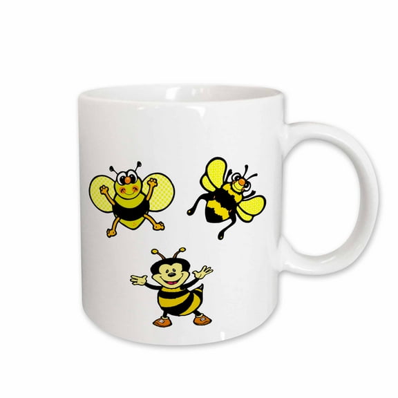 3drose, Bumble Bee Party, 11oz Mug