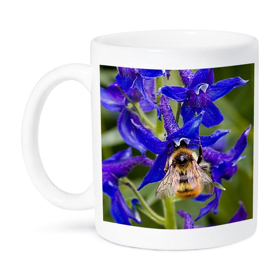 3dRose, Bumblebee on Purple Flower, 11oz Mug