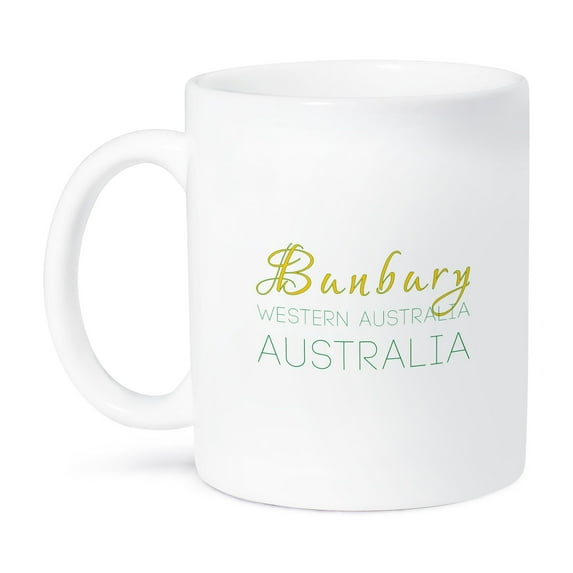 3dRose, Bunbury Western Australia national colors patriot home town design, 15oz Mug