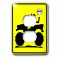 thumbnail image 1 of 3dRose, CAR DUDE yellow sign 1, 2 plug outlet cover, 1 of 1