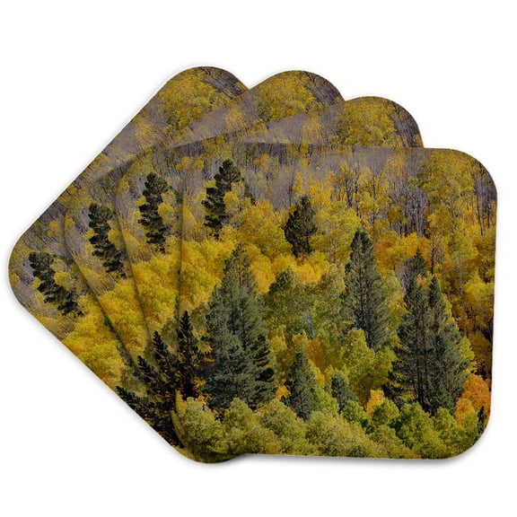 3drose, California, Conway Pass Fall Color., Set of 4 Coasters - Soft