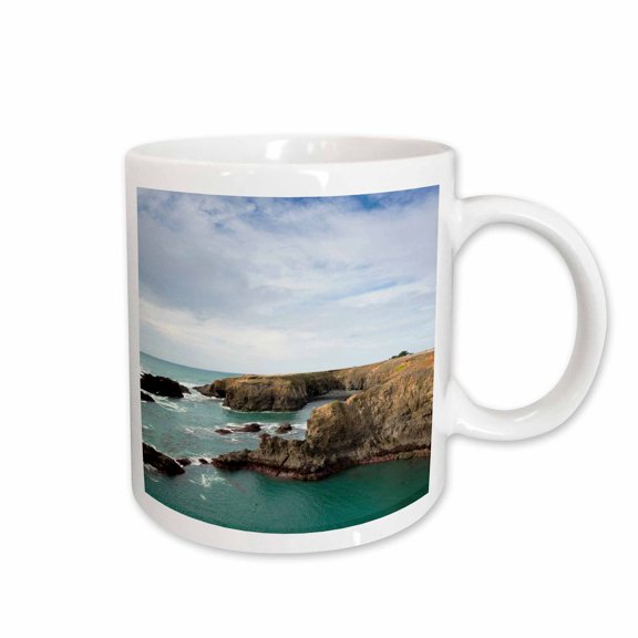 3drose, California, Mendocino Headlands State Park - Us05 Wbi1480 - Walter Bibikow, 11oz Mug