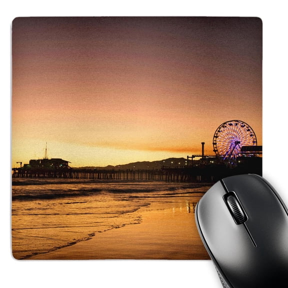 3dRose, California, Santa Monica Pier - US05 BJA0432 - Jaynes Gallery, MousePad
