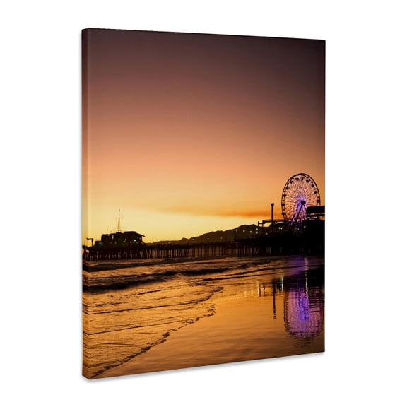 3dRose, California, Santa Monica Pier - US05 BJA0432 - Jaynes Gallery, Museum Grade Canvas Wrap 8x10