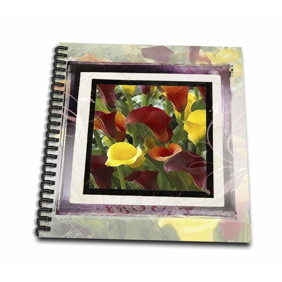 3dRose, Calla Lilies Elegance, Memory Book 12 x 12 inch