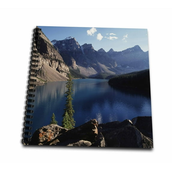 3dRose, Canada, Banff, Banff National Park, Moraine Lake , Memory Book 12 x 12 inch