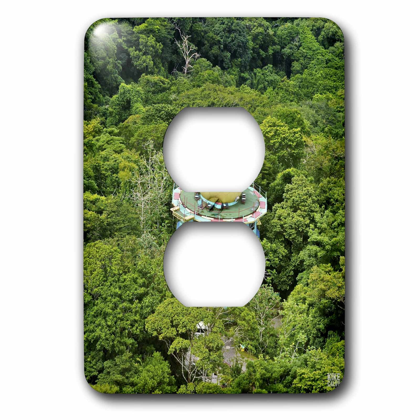 3dRose Canopy Tower Birdwatching Eco Lodge Soberania National Park Panama - 2 Plug Outlet Cover (lsp_10454_6)