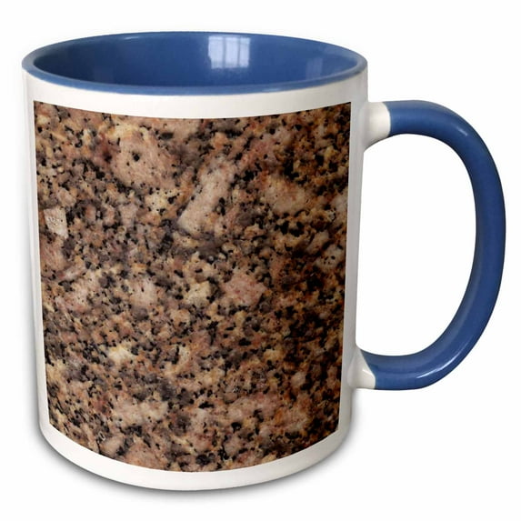 3drose, Carioca Gold Granite Print, 15oz Two-tone Blue Mug