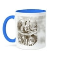 thumbnail image 1 of 3dRose, Caterpillar on Mushroom Vintage Alice in Wonderland, 15oz Two-Tone Blue Mug, 1 of 3