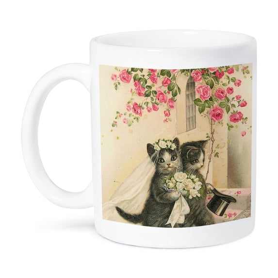 3dRose, Cats Getting Married, 15oz Mug