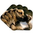 thumbnail image 1 of 3drose, Cats and Dogs, Set of 4 Coasters - Soft, 1 of 7