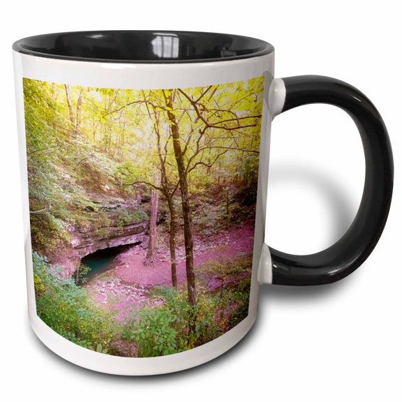 3drose, Cave View from Mammoth Cave National Park, 11oz Two-tone Black Mug