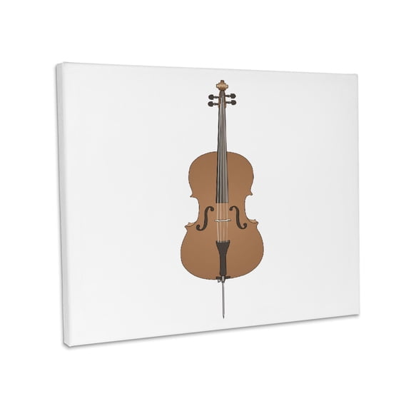 3dRose, Cello Music Instrument Musician Orchestra Design, Museum Grade Canvas Wrap 10x8