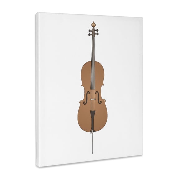 3dRose, Cello Music Instrument Musician Orchestra Design, Museum Grade Canvas Wrap 16x20