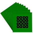 thumbnail image 1 of 3drose, Celtic Interwoven Endless Knot Geometric Pattern 8, Set of 8 Ceramic Tile Coasters, 1 of 7