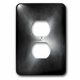 thumbnail image 1 of 3dRose, Charcoal Gray Brushed Steel Effect With A Glow, 2 plug outlet cover, 1 of 1