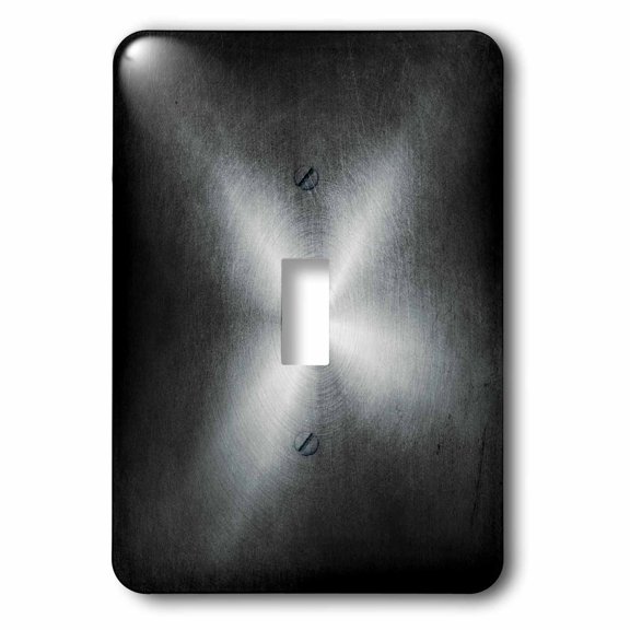 3dRose, Charcoal Gray Brushed Steel Effect With A Glow, single toggle switch