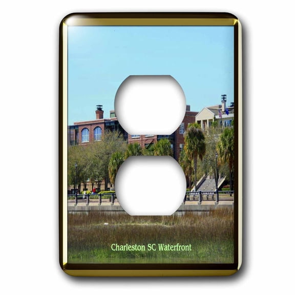 3dRose, Charleston SC Waterfront, 2 plug outlet cover