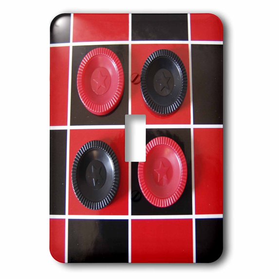 3dRose, Checkers Anyone, single toggle switch