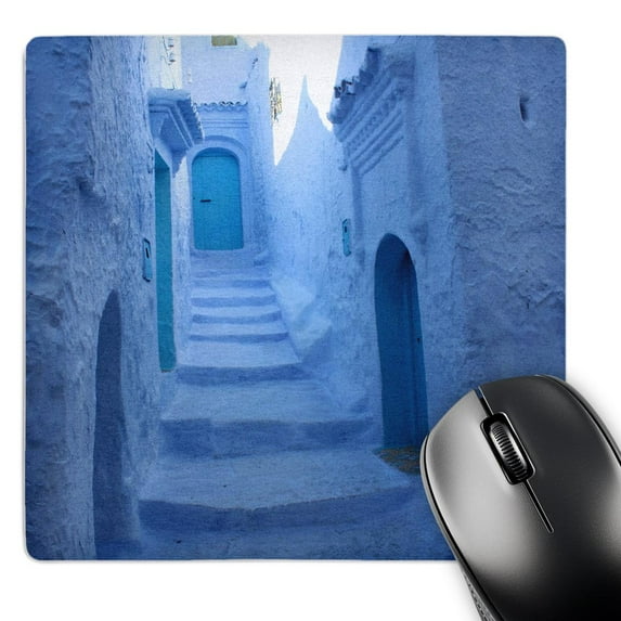 3dRose, Chefchaouen, the Blue City of Morocco Photo by Rhonda Albom, MousePad