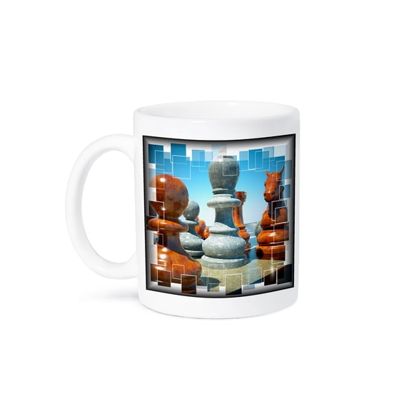 3dRose, Chess Battle, 15oz Mug