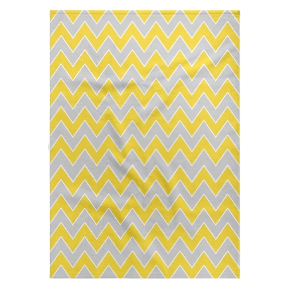 3dRose, Chevron Pattern Yellow and Gray Zigzag, 22x30 Bath Hand Pool Towel