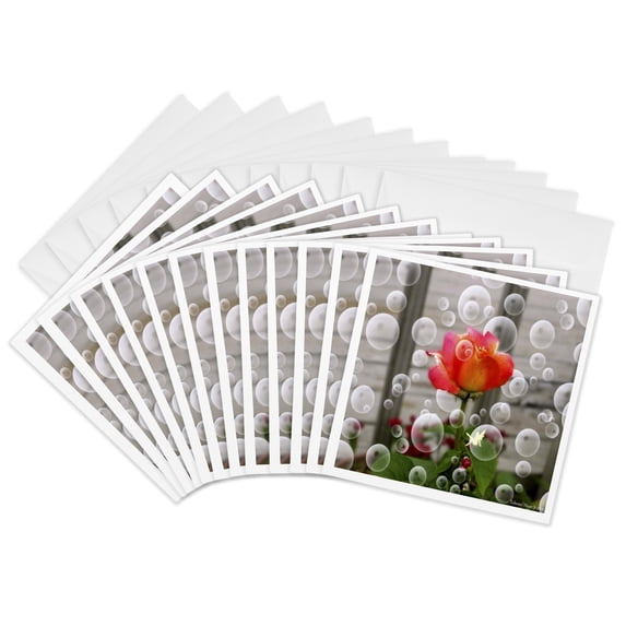 3drose, Chicago Peace, 12 Greeting Cards with Envelopes