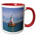 thumbnail image 1 of 3drose, Chicago Skyline from the Water, Illinois, Usa, 15oz Two-tone Red Mug, 1 of 6