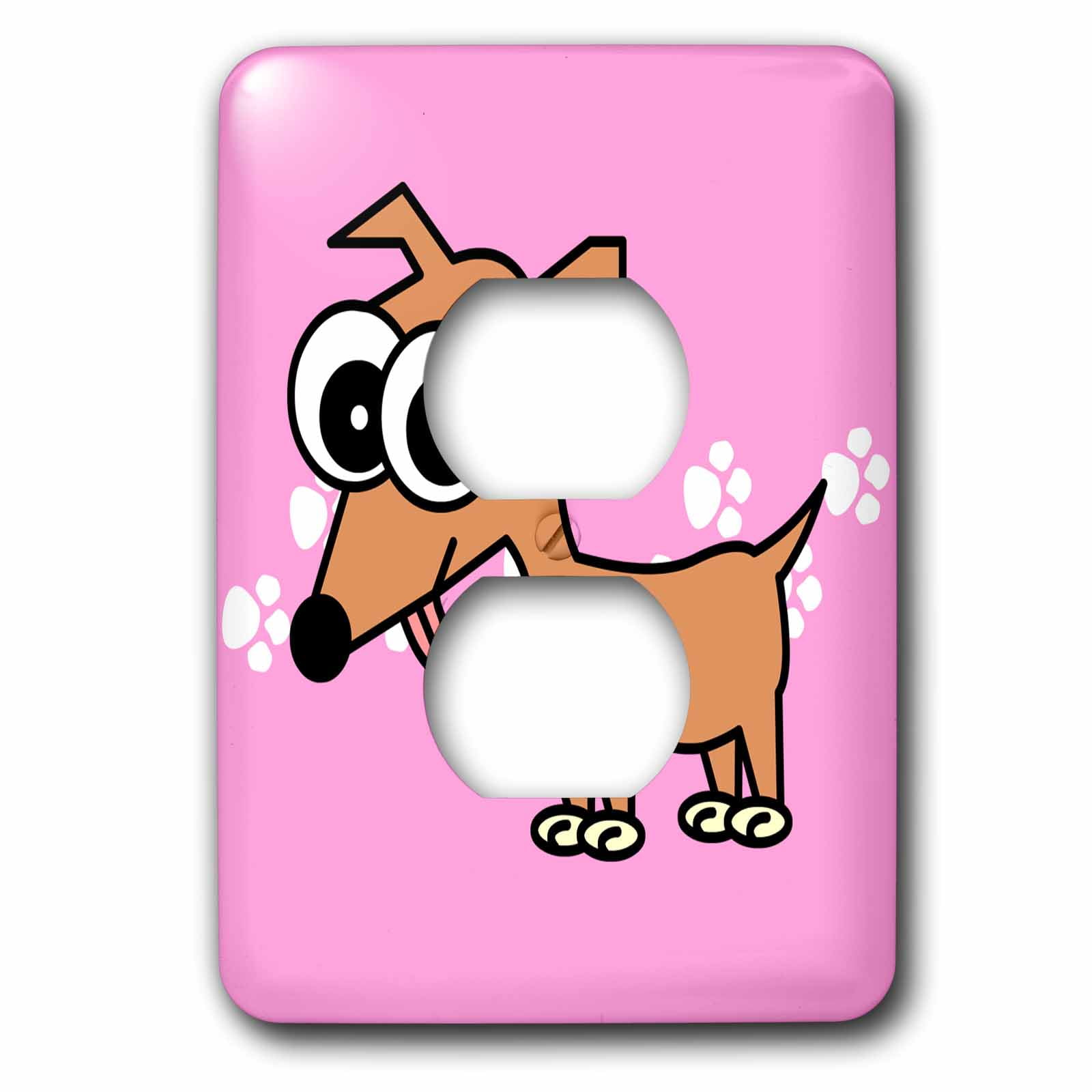 3dRose, Chihuahua and Paw prints , 2 plug outlet cover