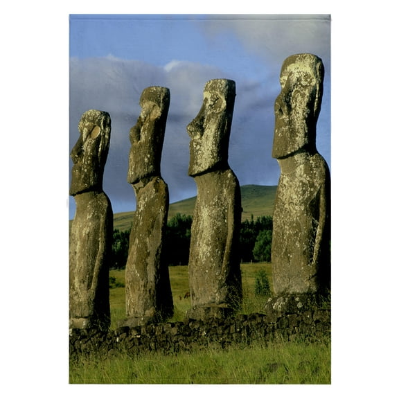 3dRose, Chile, Easter Island, Ahu Akivi, moai statues - SA05 KSC0009 - Kevin Schafer, 22x30 Bath Hand Pool Towel
