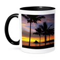 thumbnail image 1 of 3dRose, Chinamans Hat, Kaneohe Bay, Oahu, Hawaii - US12 DPB0103 - Douglas Peebles, 11oz Two-Tone Black Mug, 1 of 3