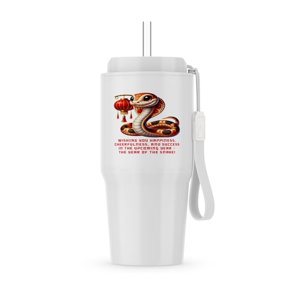Chinese Snake Year 2025 Wishes You Cheerfulness And Success Cool Gift, 20oz Tumbler