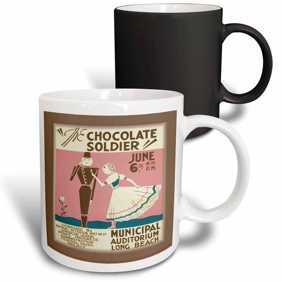 3drose, Chocolate Soldier Play Ad, 11oz Magic Transforming Mug