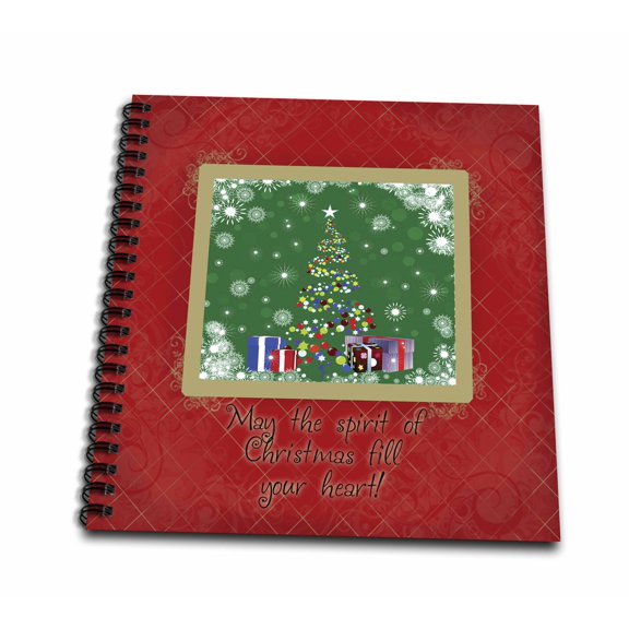 3dRose, Christmas Tree Spirit, Memory Book 12 x 12 inch