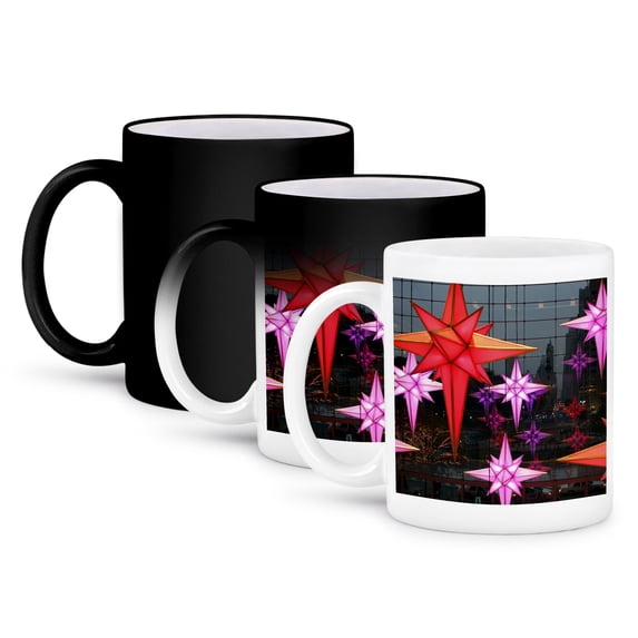 3dRose, Christmas holiday, Time Warner Center, NY - US33 MME0060 - Michele Molinari, 11oz Magic Transforming Mug