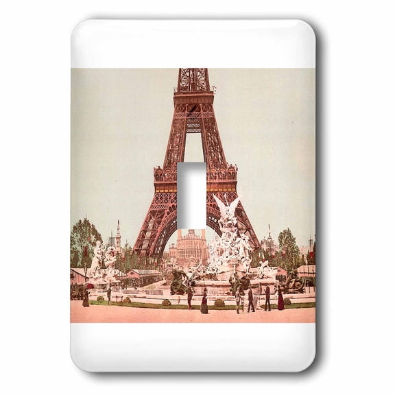 3dRose, Chrome Eiffel Tower, single toggle switch