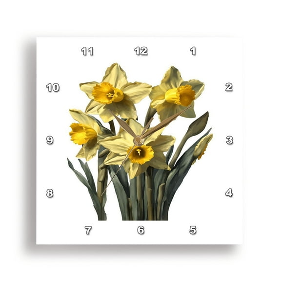 3dRose, Ciao Bold Typography Art Deco Style, 15x15 Wall Clock