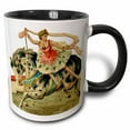thumbnail image 1 of 3drose, Circus Horse and Ballerina, 11oz Two-tone Black Mug, 1 of 6