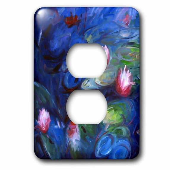 3dRose, Claude Monet - Water Lilies, 2 plug outlet cover