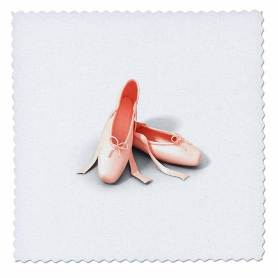 3dRose, Closeup Of Ballet Slippers, 12x12 inch quilt square