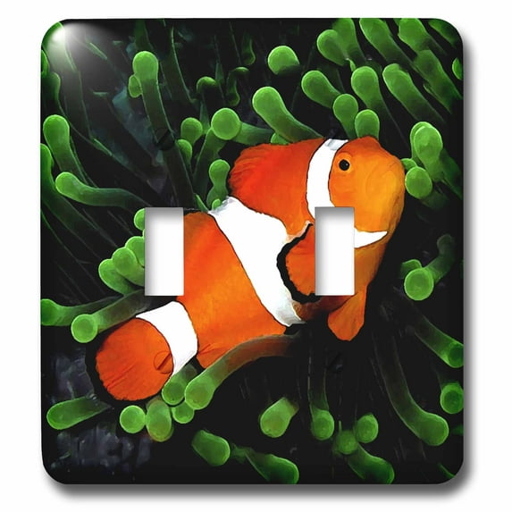 3dRose, Clown Anemone Fish, double toggle switch