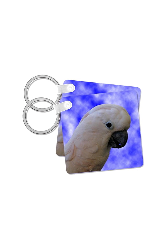 , Cockatoo portrait, set of 2 Key Chains