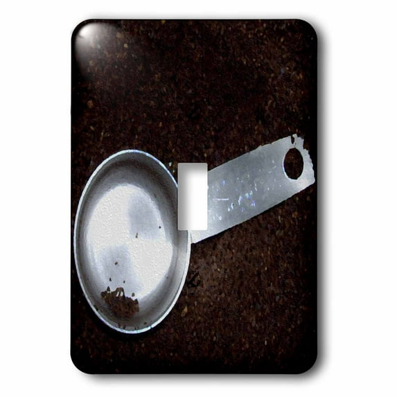 3dRose, Coffee And Measuring Spoon Oil Painting, single toggle switch