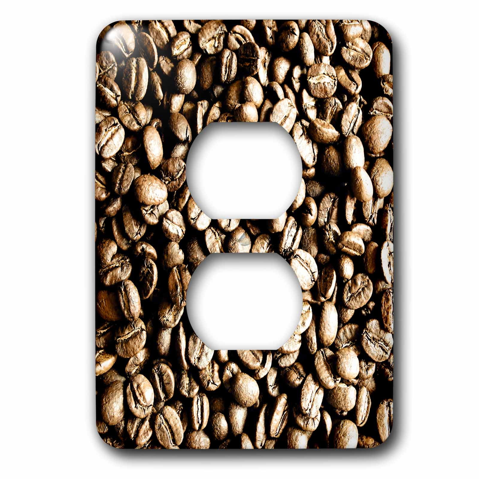 3dRose, Coffee Beans, 2 plug outlet cover