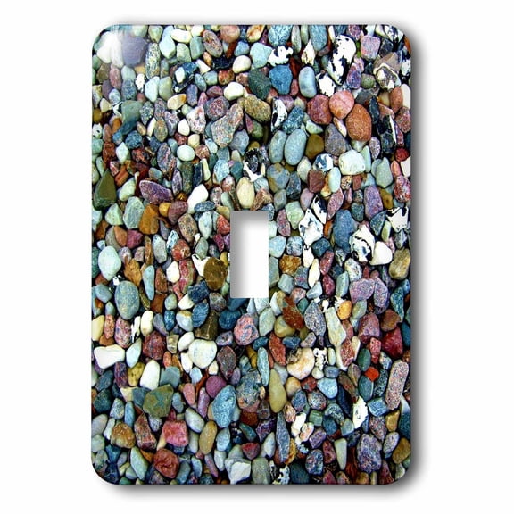 3dRose, Colorful Small Stones, single toggle switch
