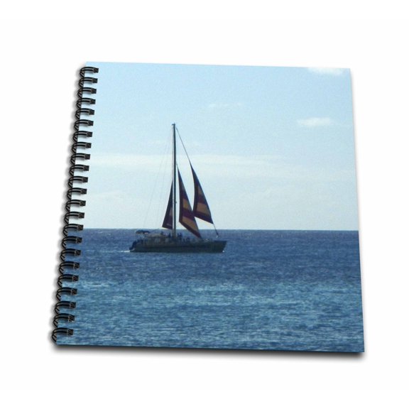 3dRose, Come Sailing off Hawaii, Memory Book 12 x 12 inch