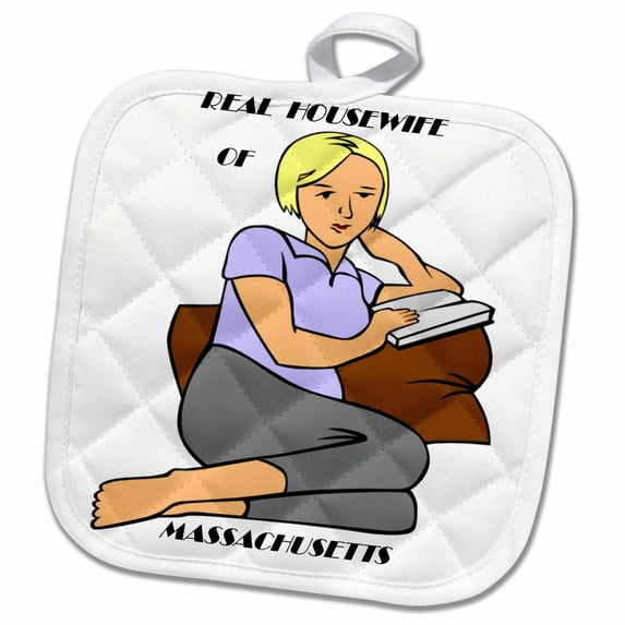 3dRose, Connecticut Housewife, 8x8 Potholder