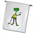 thumbnail image 1 of 3dRose, Cool Artistic Funny Frog Playing Golf, 18 x 27 inch Garden Flag, 1 of 1