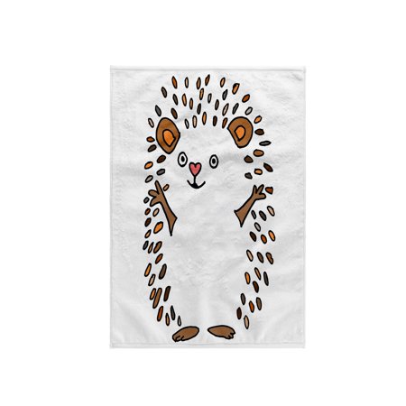 3dRose, Cool Humorous Hedgehog Abstract Art, 15x22 Hand Towel